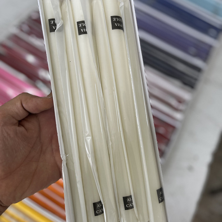 شمع طرح قلمی مدل 20cm بسته 6 عددی