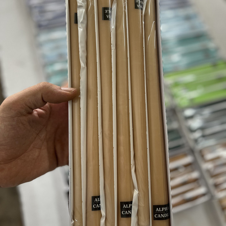 شمع طرح قلمی مدل 20cm بسته 6 عددی