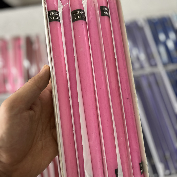 شمع طرح قلمی مدل 20cm بسته 6 عددی
