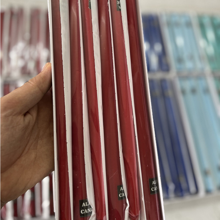 شمع طرح قلمی مدل 20cm بسته 6 عددی
