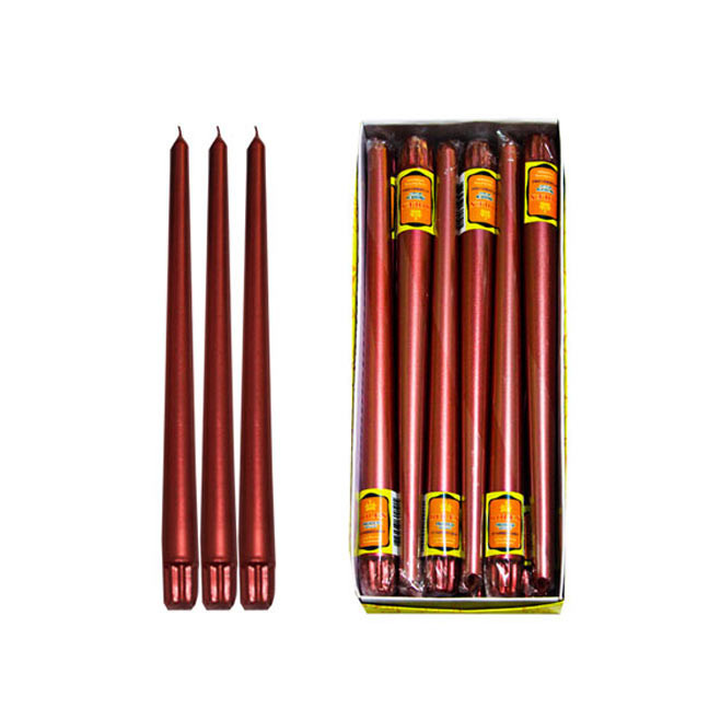 شمع مدل قلمی 30 بسته ۶ عددی