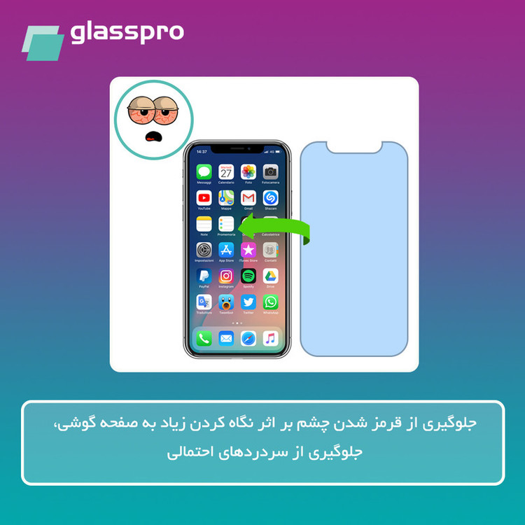 محافظ صفحه نمایش آنتی بلو گلس پرو مدل Resistant مناسب برای گوشی موبایل سامسونگ Galaxy S24 FE