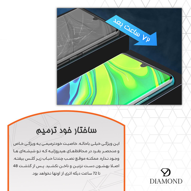 محافظ صفحه نمایش حریم شخصی دیاموند مدل Tough مناسب برای گوشی موبایل سامسونگ Galaxy S24 Ultra