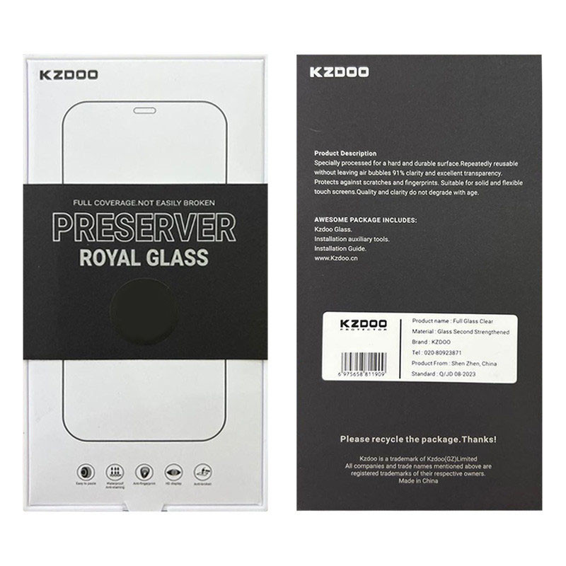 محافظ صفحه نمایش کی -زد دو مدل Full-Glassمناسب برای گوشی موبایل اپل iPhone 16 Pro Max