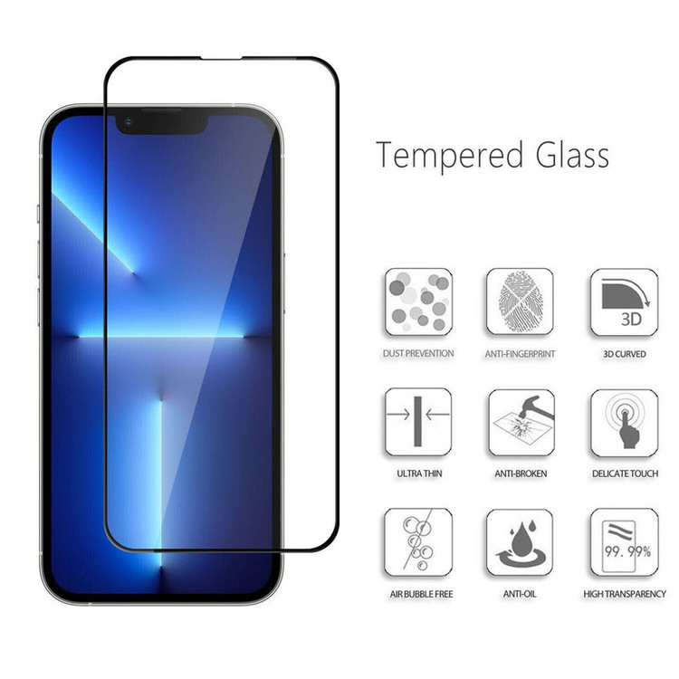 محافظ صفحه نمایش آکوآرا مدل Full AKU مناسب برای گوشی موبایل اپل iPhone 13 مجموعه سه عددی