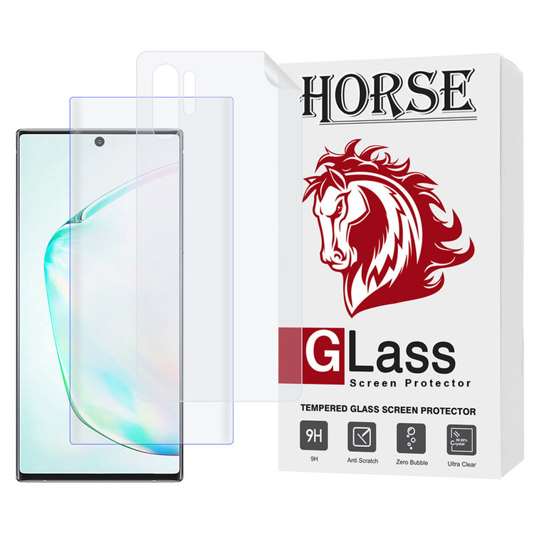 محافظ صفحه نمایش یووی هورس مدل UVNANOMTBH مناسب برای گوشی موبایل سامسونگ Galaxy Note 10 Plus 4G / Note 10 Plus 5G به همراه محافظ پشت گوشی