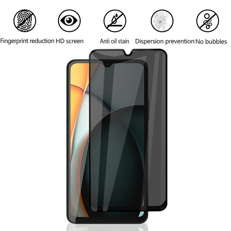 محافظ صفحه نمایش حریم شخصی بادیگارد مدل PX مناسب برای گوشی موبایل شیائومی Redmi A4 / Redmi 14C / Redmi 14R / Poco C75