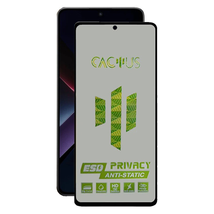 محافظ صفحه نمایش حریم شخصی اپیکوی مدل Cactus-ESD-Privacy مناسب برای گوشی موبایل شیائومی Poco X7 Pro / X6 Pro / Redmi Note 14 / Turbo 4