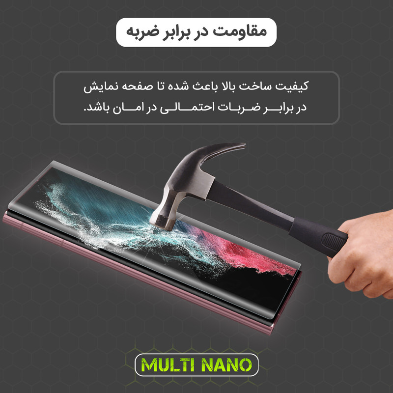 محافظ صفحه نمایش مولتی نانو مدل UVL مناسب برای گوشی موبایل سامسونگ Galaxy S9