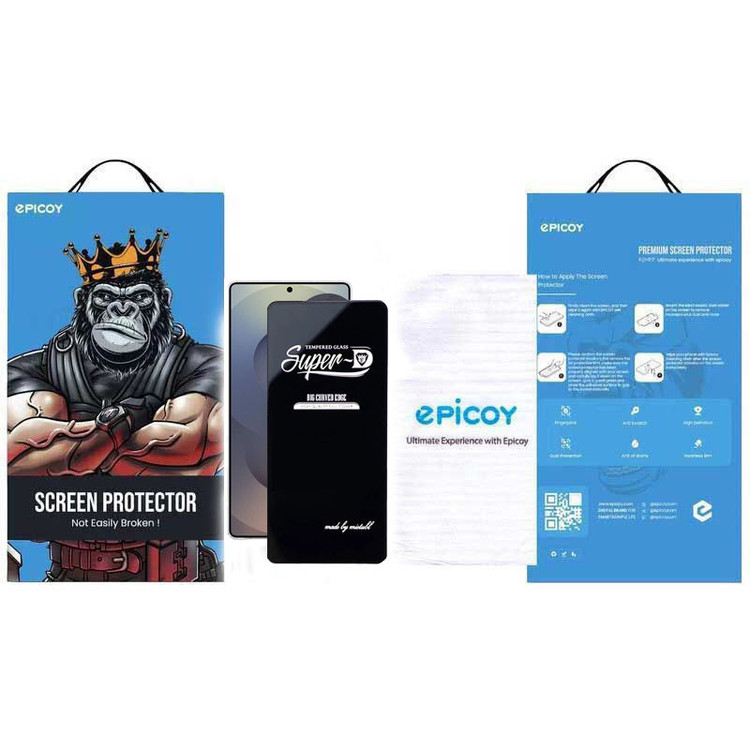 محافظ صفحه نمایش اپیکوی مدل Super 5D مناسب برای گوشی موبایل سامسونگ Galaxy S25 Ultra