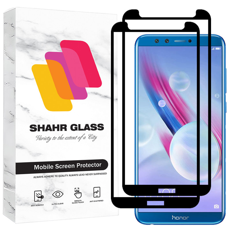 محافظ صفحه نمایش شیشه ای شهر گلس مدل FUL2 مناسب برای گوشی موبایل آنر 9 Lite بسته دو عددی