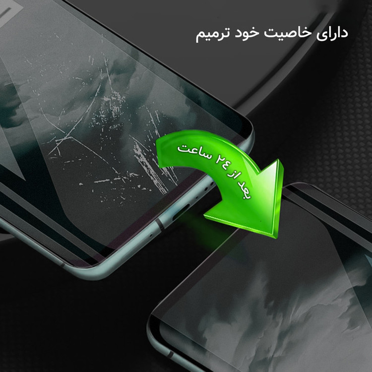 محافظ صفحه نمایش حریم شخصی راک اسپیس مدل Resistant مناسب برای گوشی موبایل اپل iPhone 16 Pro Max