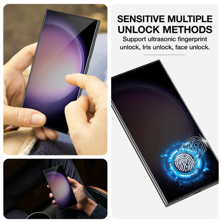 محافظ صفحه نمایش حریم شخصی بادیگارد مدل HydroGel مناسب برای گوشی موبایل سامسونگ Galaxy S24 Ultra