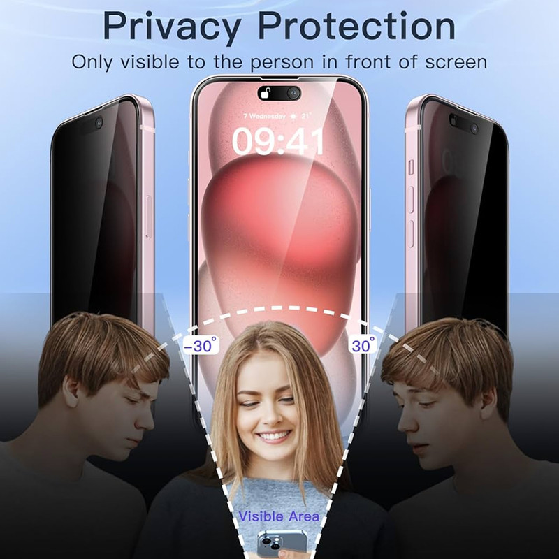 محافظ صفحه نمایش حریم شخصی آکوآرا مدل Prv AKU مناسب برای گوشی موبایل اپل iPhone 13