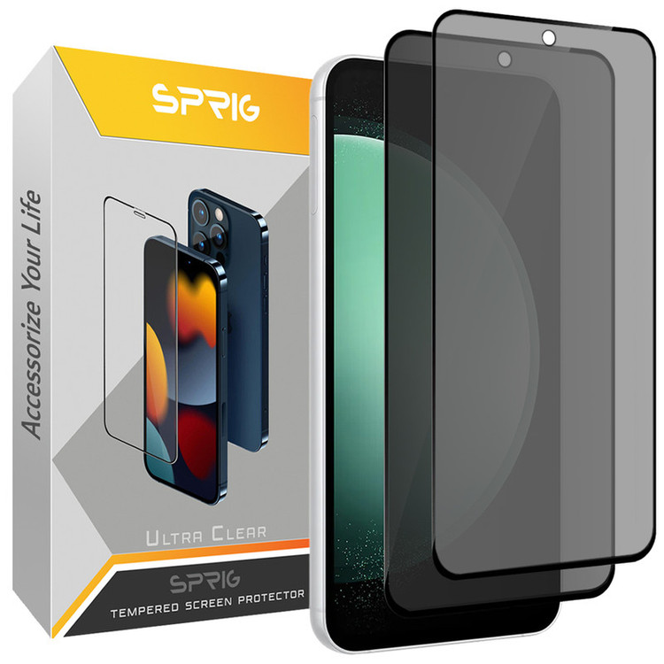 محافظ صفحه نمایش حریم شخصی اسپریگ مدل PVC_SPG2 مناسب برای گوشی موبایل سامسونگ Galaxy S24 FE بسته دو عددی