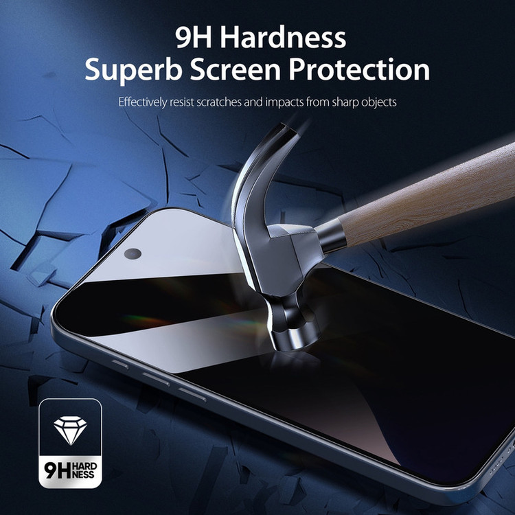 محافظ صفحه نمایش حریم شخصی بادیگارد مدل PiP 2 مناسب برای گوشی موبایل اپل iPhone 16 Pro Max