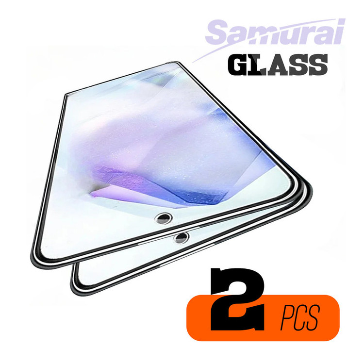 محافظ صفحه نمایش سامورایی مدل ovglass مناسب برای گوشی موبایل سامسونگ Galaxy A55 بسته 2 عددی