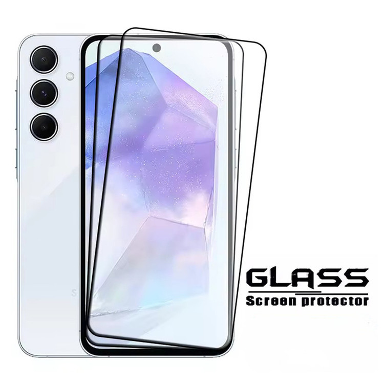 محافظ صفحه نمایش سامورایی مدل ovglass مناسب برای گوشی موبایل سامسونگ Galaxy A55 بسته 2 عددی