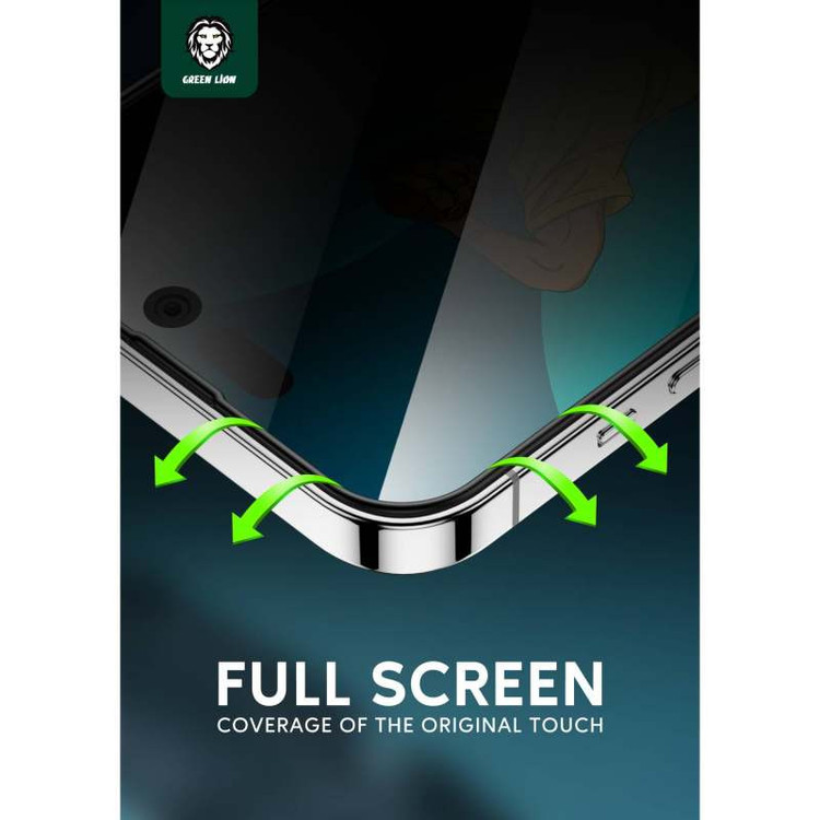 محافظ صفحه نمایش حریم شخصی گرین مدل Silicone Privacy-HD Plus مناسب برای گوشی موبایل اپل iPhone 13/ 13pro /14