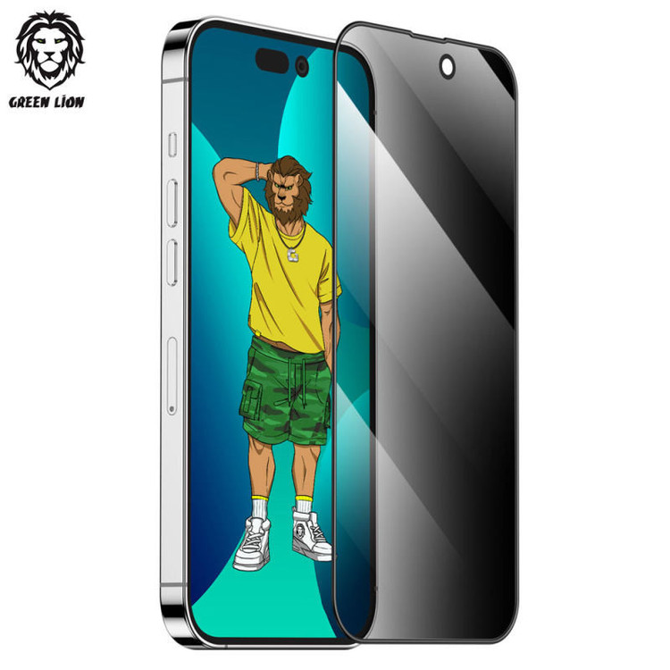 محافظ صفحه نمایش حریم شخصی گرین مدل Silicone Privacy-HD Plus مناسب برای گوشی موبایل اپل iPhone 13/ 13pro /14