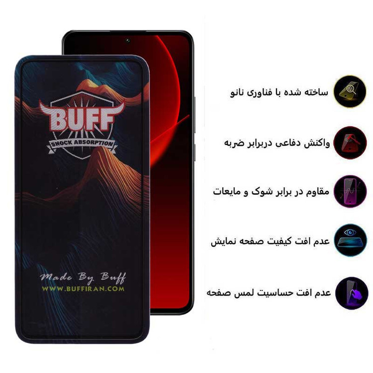 محافظ صفحه نمایش 5D بوف مدل Mountain مناسب برای گوشی موبایل شیائومی 13T Pro/13T/12T Pro/12T/11T Pro/11T/Mi 10T Lite 5G
