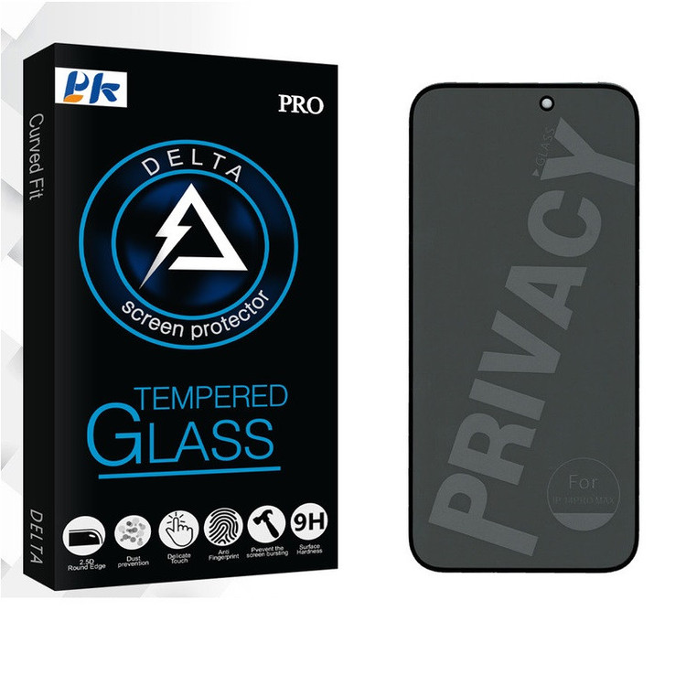 محافظ صفحه نمایش حریم شخصی پی کی مدل mm3 مناسب برای گوشی موبایل اپل iPhone 14 Pro Max
