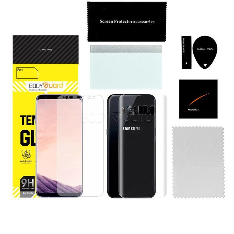 محافظ صفحه نمایش بادیگارد مدل HydroGel مناسب برای گوشی موبایل سامسونگ Galaxy S8 Plus به همراه محافظ پشت