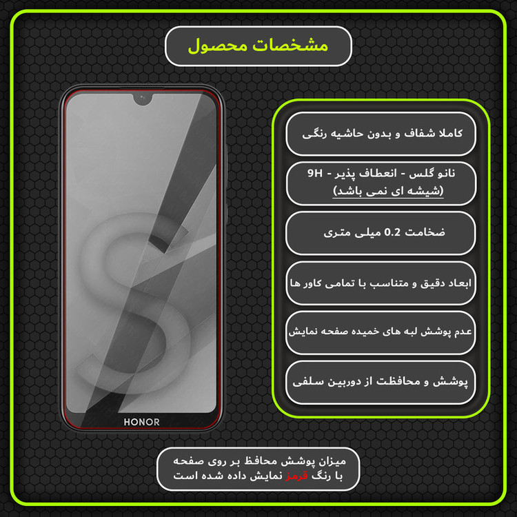محافظ صفحه نمایش مولتی نانو مدل X-S1N مناسب برای گوشی موبایل آنر 8S