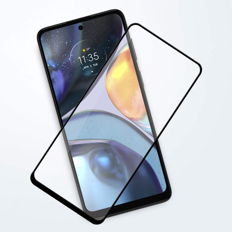 محافظ صفحه نمایش شیشه ای بادیگارد مدل FM مناسب برای گوشی موبایل موتورولا Moto G22