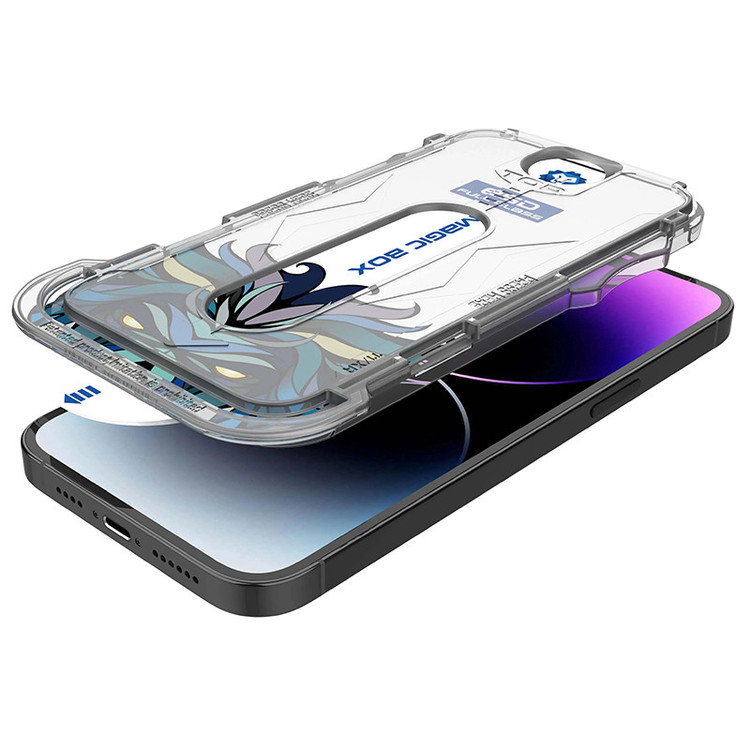 محافظ صفحه نمایش اپیکوی مدل Lion ESD Easy Install مناسب برای گوشی موبایل اپل iPhone 15 Pro Max به همراه کیت نصب
