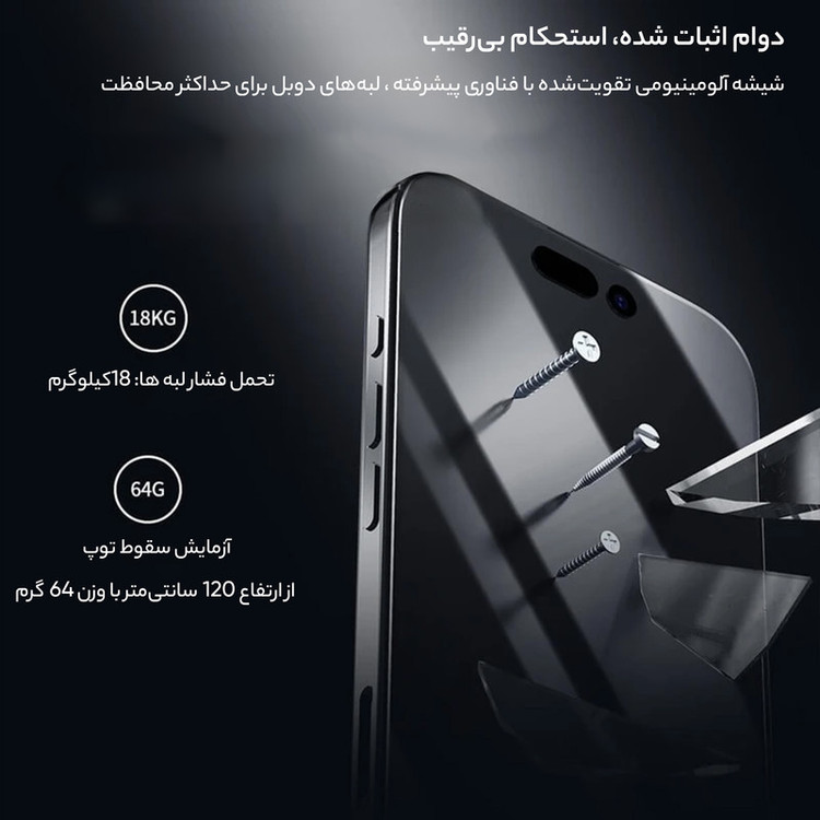 محافظ صفحه نمایش D`hard مدل CP Plus Pro مناسب برای گوشی موبایل اپل iPhone 16 Pro max به همراه کیت نصب آسان