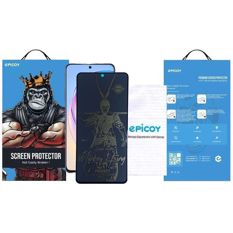 محافظ صفحه نمایش اپیکوی مدل wukong privacy مناسب برای گوشی موبایل آنر 10X Lite / 90 Lite / 90 GT / 50 SE / X8b / X8a / X8