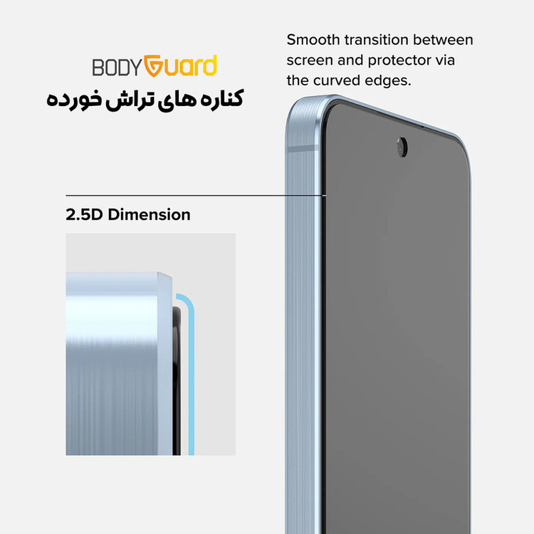 محافظ صفحه نمایش شیشه ای بادیگارد مدل Clear مناسب برای گوشی موبایل سامسونگGALAXY A36 / A56