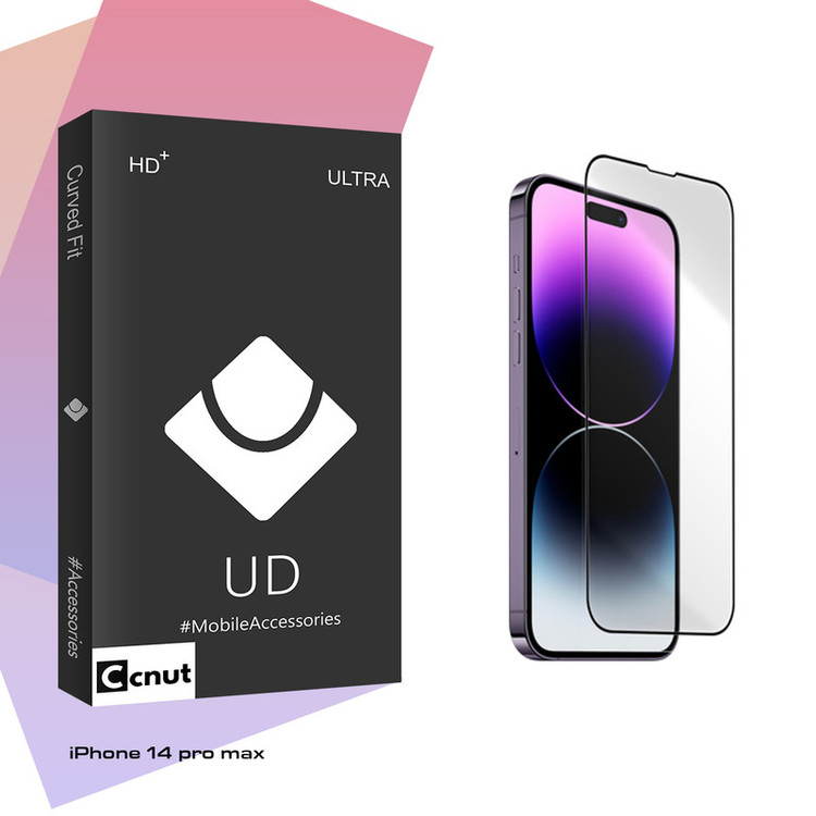 محافظ صفحه نمایش شیشه ای کوکونات مدل UDB مناسب برای گوشی موبایل اپل iPhone 14 pro max