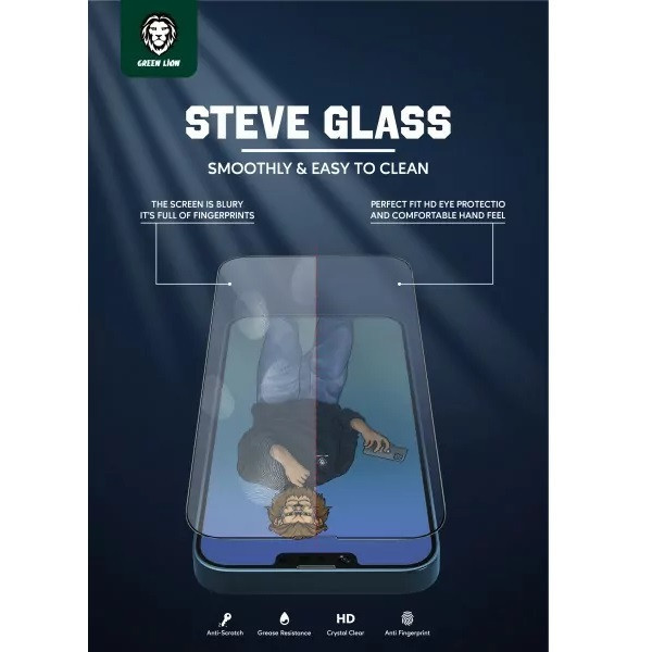 محافظ صفحه نمایش گرین مدل Steve مناسب برای گوشی موبایل اپل IPhone 13 Pro Max