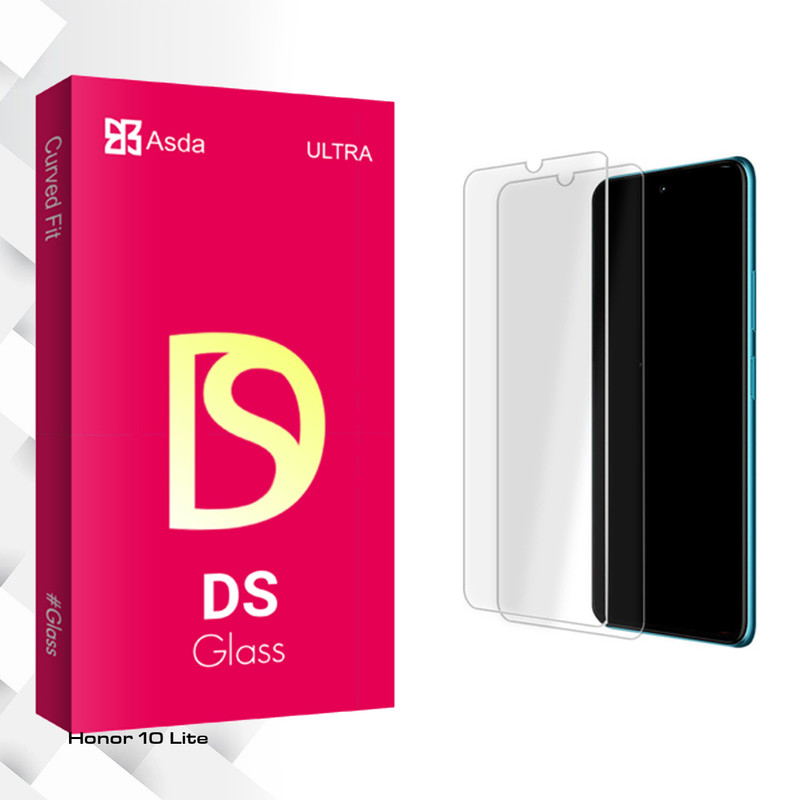 محافظ صفحه نمایش شیشه ای آسدا مدل DS Glass MIX مناسب برای گوشی موبایل هوآوی Honor 10 Lite بسته دو عددی