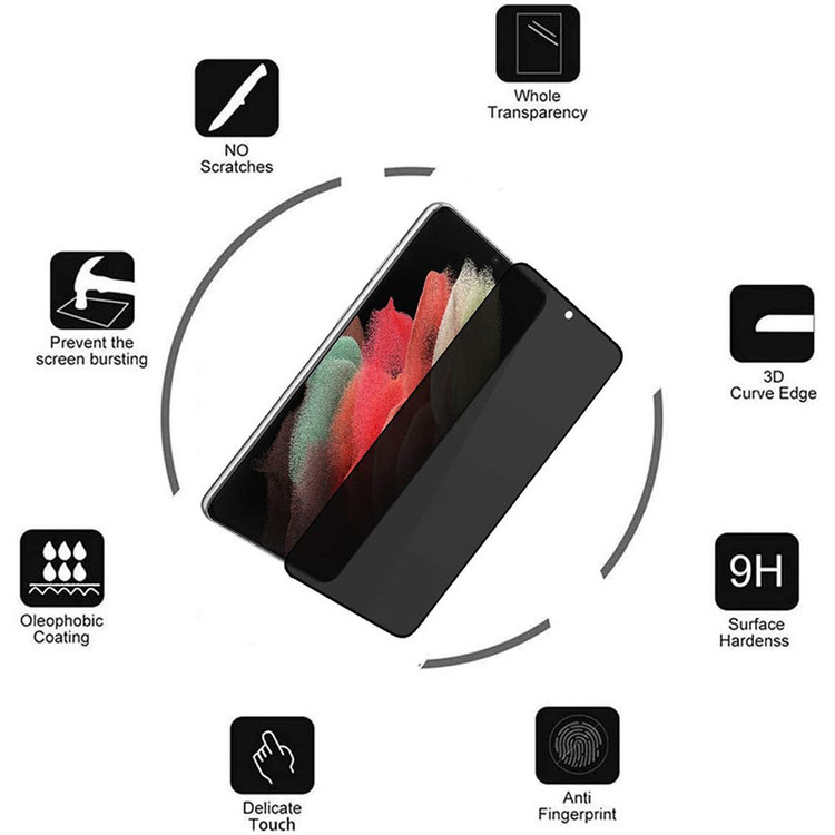 محافظ صفحه نمایش حریم شخصی بادیگارد مدل HydroGel مناسب برای گوشی موبایل سامسونگ Galaxy S22 Ultra