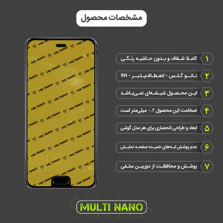 محافظ صفحه نمایش مولتی نانو مدل X-S1N مناسب برای گوشی موبایل هوآوی P10