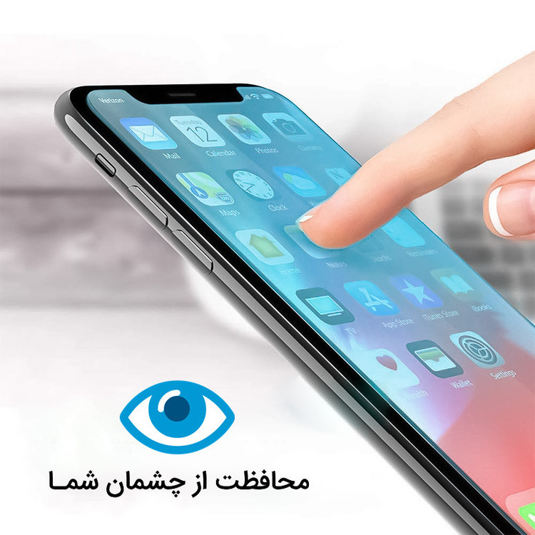 محافظ صفحه نمایش آنتی بلو راک اسپیس کد BLU مناسب برای گوشی موبایل بلک بری Evolve BBG100-1