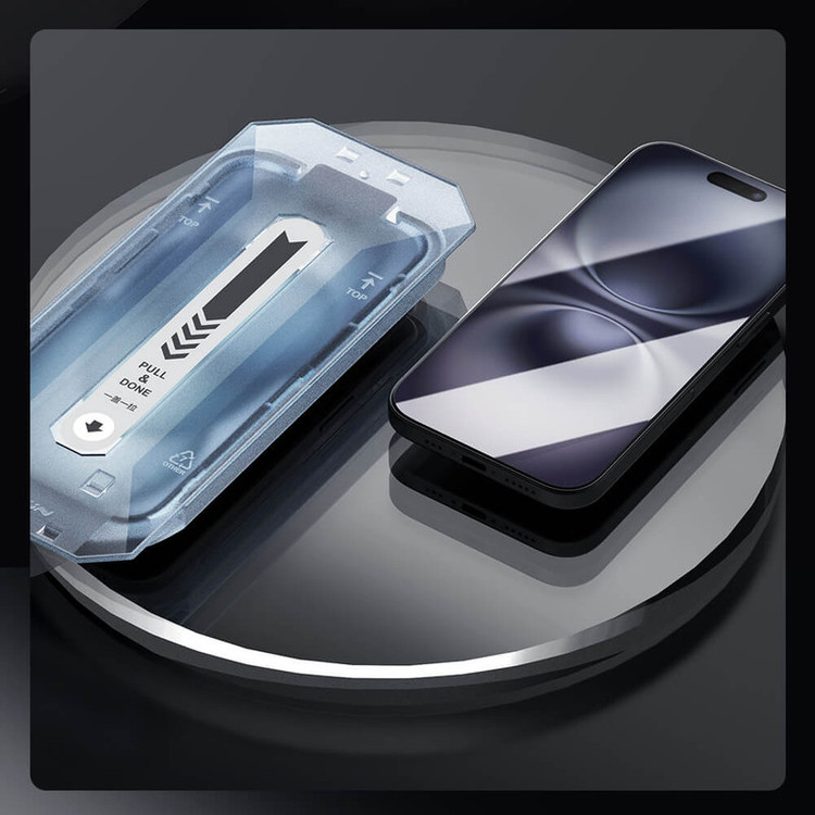 محافظ صفحه نمایش D`hard مدل CP Plus Pro مناسب برای گوشی موبایل اپل iPhone 16 به همراه کیت نصب