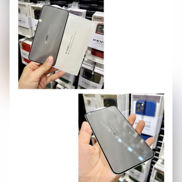 محافظ صفحه نمایش حریم شخصی کی-دوو مدل Privacy-Glass مناسب برای گوشی موبایل اپل Iphone 13 Pro Max