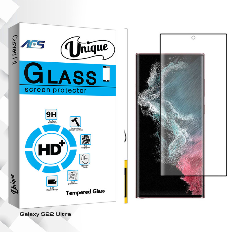 محافظ صفحه نمایش سرامیکی ای اف اس مدل Unique Pro مناسب برای گوشی موبایل سامسونگ Galaxy S22 Ultra