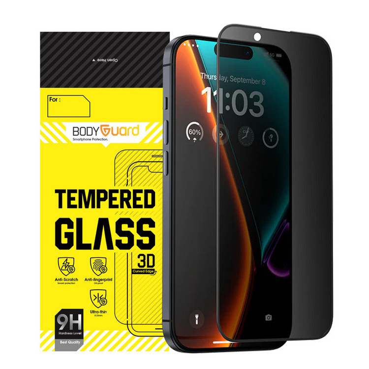 محافظ صفحه نمایش حریم شخصی بادیگارد مدل PiP مناسب برای گوشی موبایل اپل iPhone 15 Pro Max