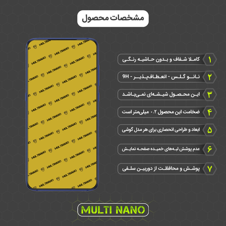 محافظ صفحه نمایش مولتی نانو مدل X-S1N مناسب برای گوشی موبایل شیائومی Mi 9