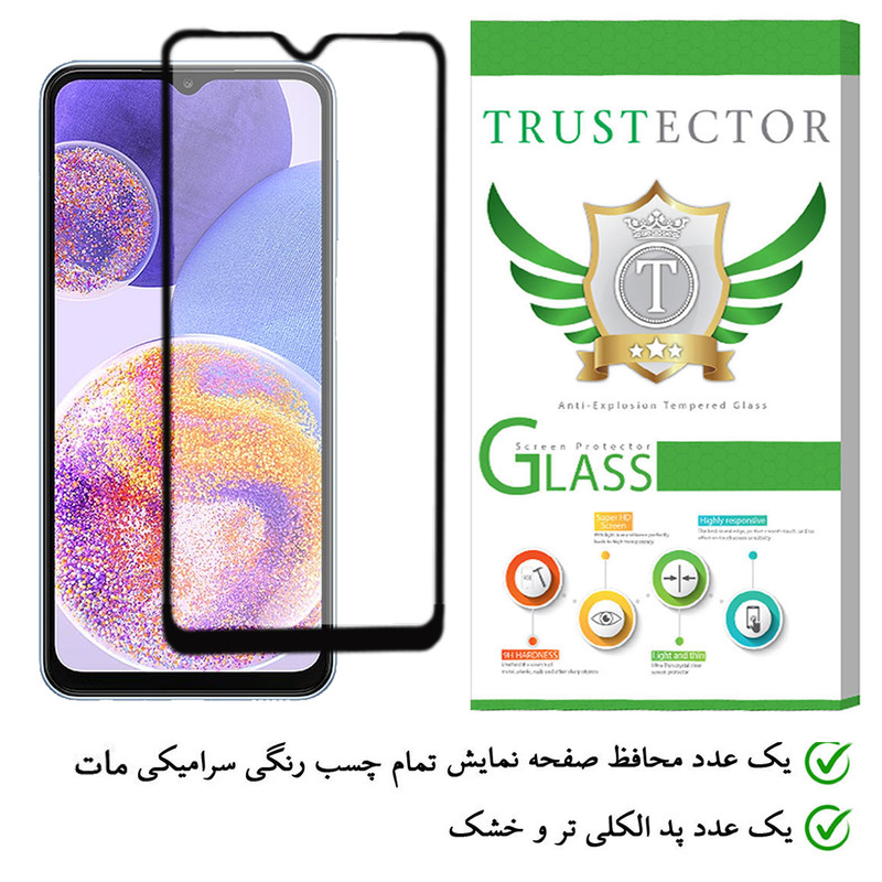 محافظ صفحه نمایش سرامیکی تراستکتور مدل CAB-Glass مناسب برای گوشی موبایل سامسونگ Galaxy A23 4G
