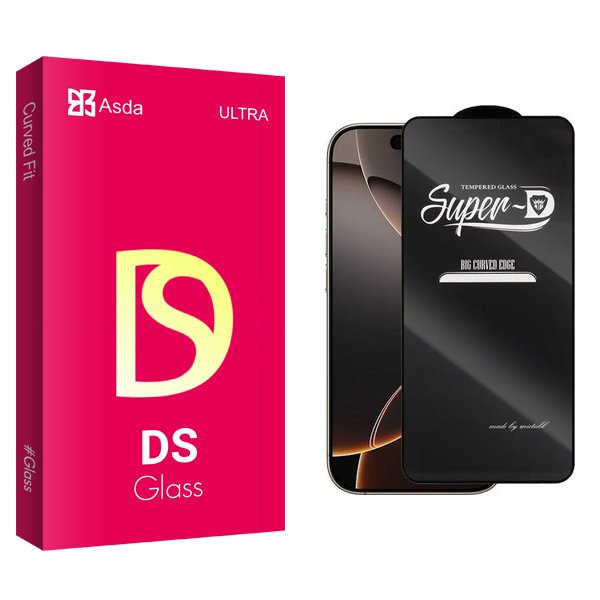 محافظ صفحه نمایش آسدا مدل DS2 SuperD مناسب برای گوشی موبایل اپل iPhone 16 Pro