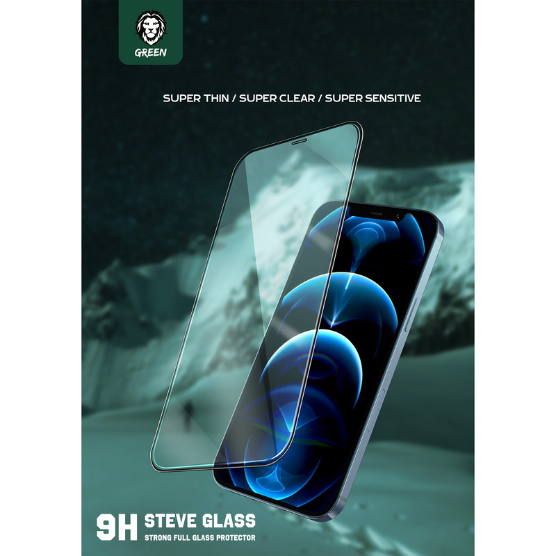 محافظ صفحه نمایش گرین لاین مدل Steve مناسب برای گوشی موبایل اپل iPhone 13 / 13 Pro