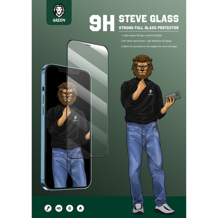 محافظ صفحه نمایش گرین لاین مدل Steve مناسب برای گوشی موبایل اپل iPhone 13 / 13 Pro