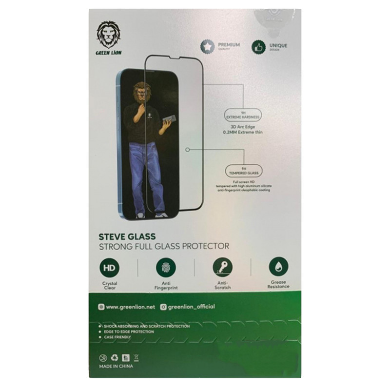 محافظ صفحه نمایش گرین لاین مدل Steve مناسب برای گوشی موبایل اپل iPhone 13 / 13 Pro