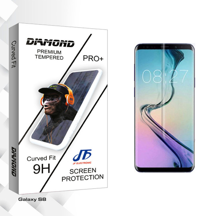 محافظ صفحه نمایش شیشه ای جی اف مدل Diamond Glass UV مناسب برای گوشی موبایل سامسونگ Galaxy S8